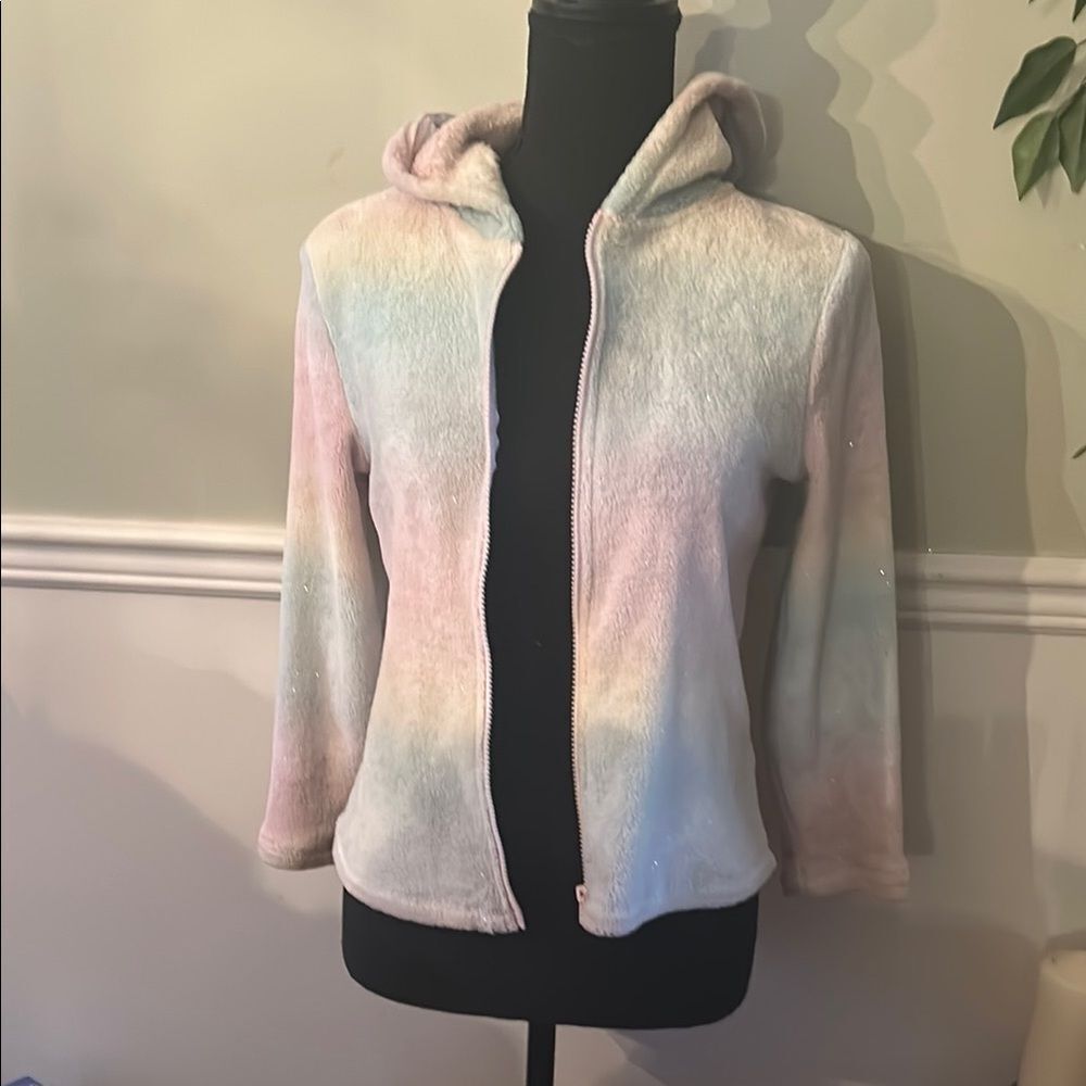 Beautees Pastel Tie-Dye Kids Sweater - Picture 4 of 10